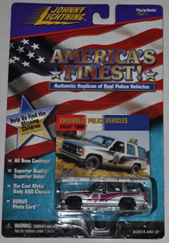 Cheverolet Police Vehicles Chevy Tahoe - Americas Finest - Johnny Lightning - Diecast Car