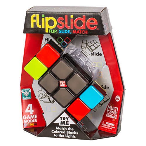 Flipslide Game Electronic Handheld Game  Flip Slide and Match the Colors to Beat the Clock  4 Game Modes  Multiplayer Fun