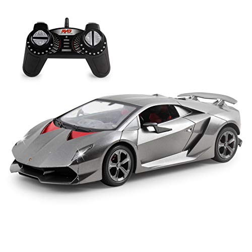 Vokodo RC Super Car 118 Scale Remote Control Full Function Easy to Operate Kids Toy Exotic Sports Model with Working LED Headlights Luxury Race Vehicle for Children Boys and Girls