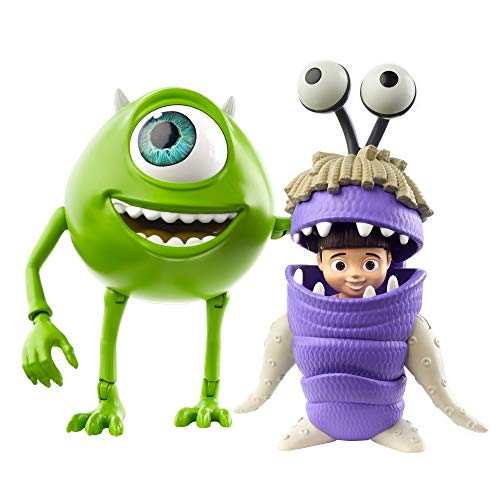 ​Pixar Mattel Mike and Boo Monsters Inc Character Action Dolls Highly Posable with Authentic Designs for Storytelling Collecting Movie Toys for Kids Gift Ages 3 and Up
