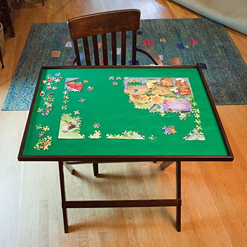 Bits and Pieces  Foldaway Jigsaw Puzzle Table  Set Up Puzzle Fun Anywhere  Folds Flat for Easy Storage When Not in Use  Puzzle Accessories