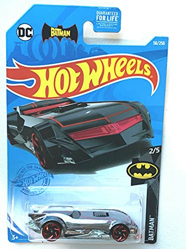 DieCast Hotwheels The Batman Batmobile  Batman 25 Gunmetal Chrome 56250